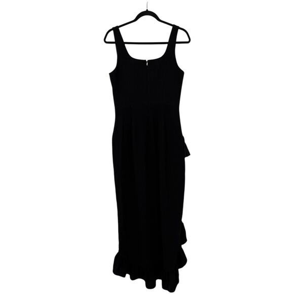 Dress the Population Charlene ruffle gown dress black size Medium M - Picture 5 of 7